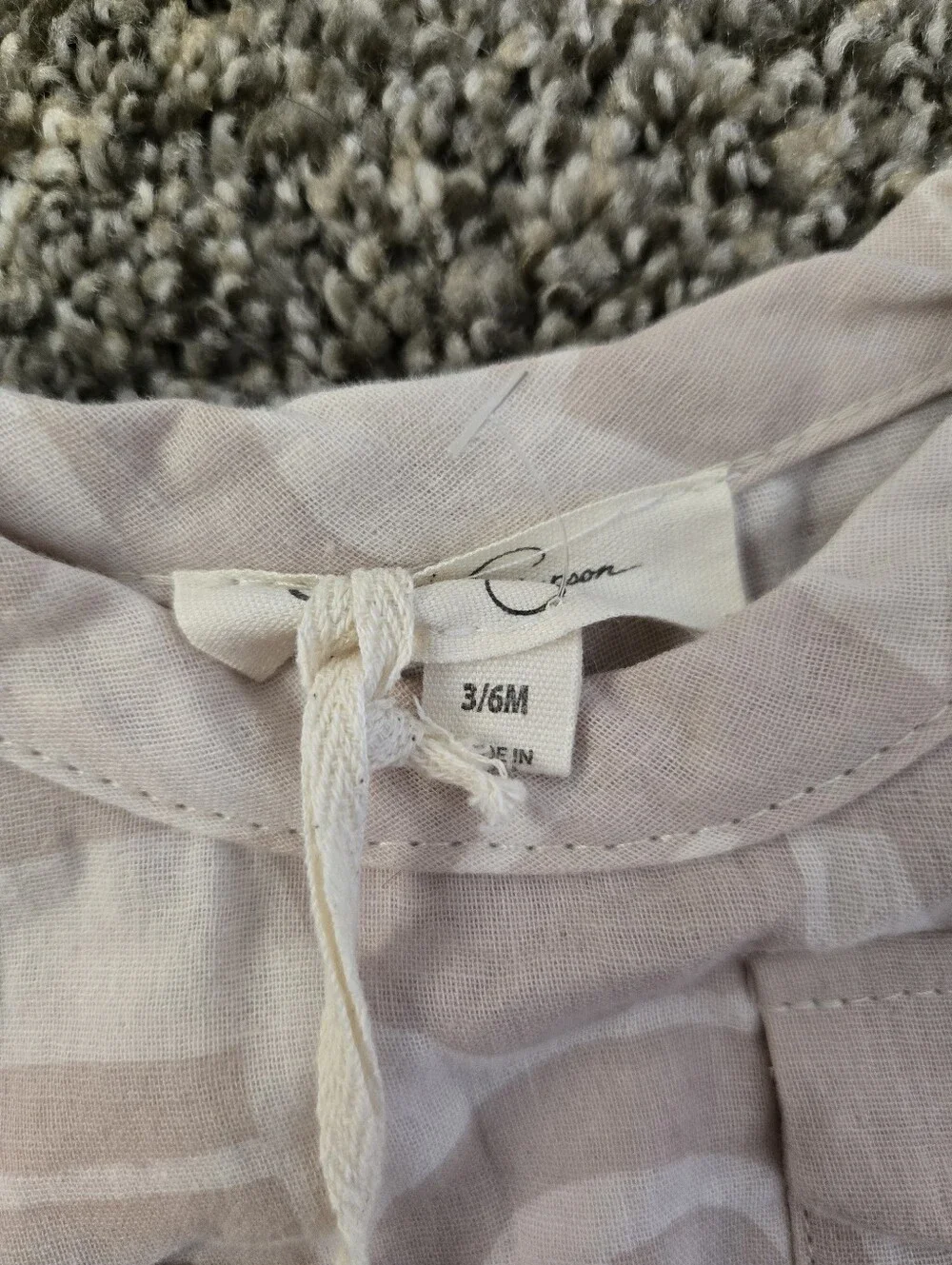 Jessica Simpson Baby Pink Camo Ruffle Tank with Drawstring Hem
